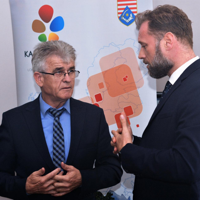 Jure Katić, gradonačelnik Slunja i ministar državne imovine Mario Banožić