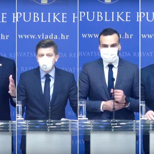 Andrej Plenković, Zdravko Marić, Josip Aladrović i Marko Pavić